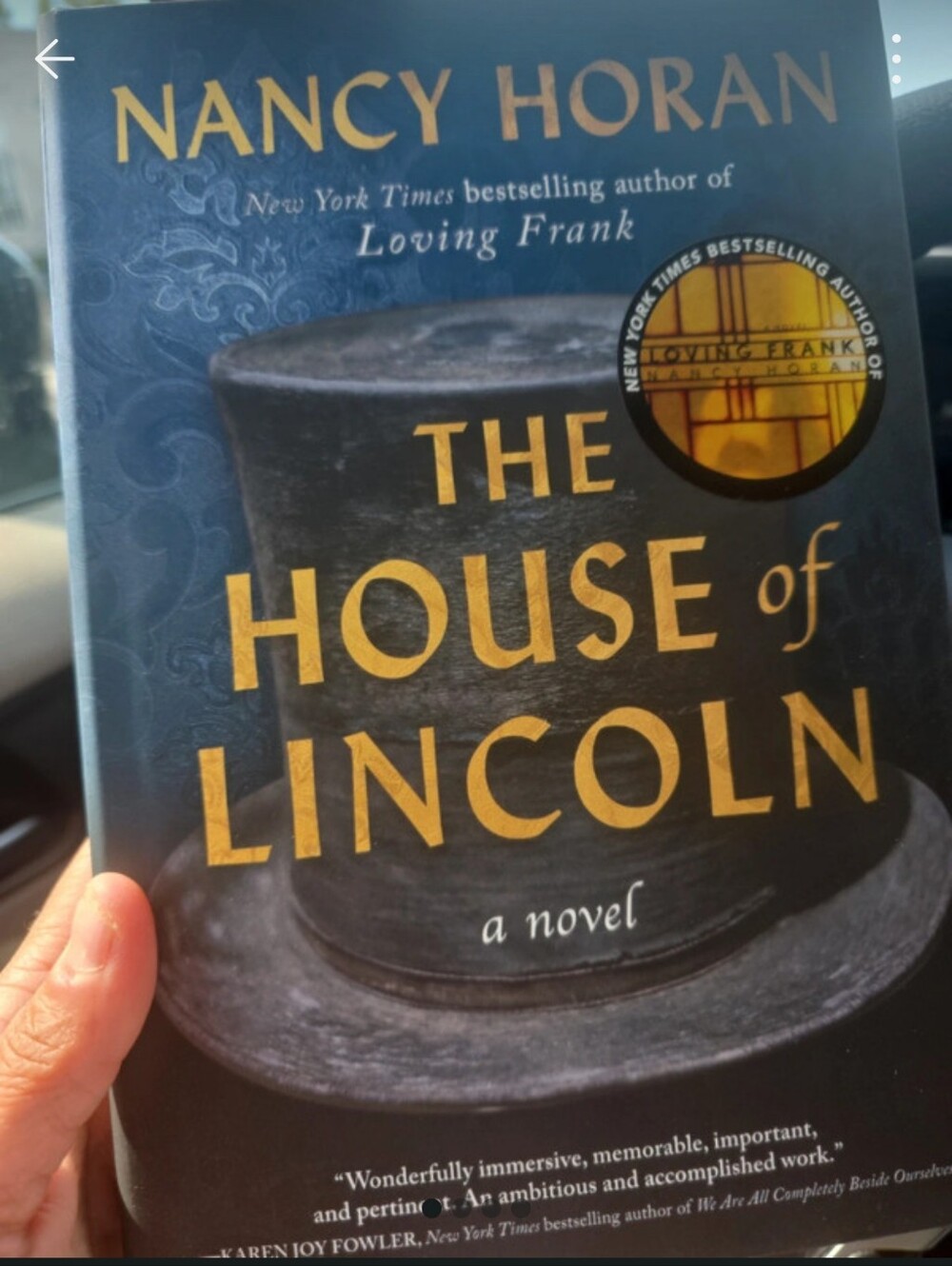 The House of Lincoln by — Black & Gold Decorative Book